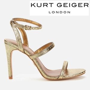 Kurt Geiger Gold Strappy Heels